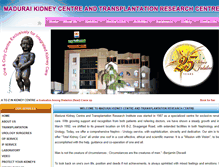 Tablet Screenshot of maduraikidneycentre.org